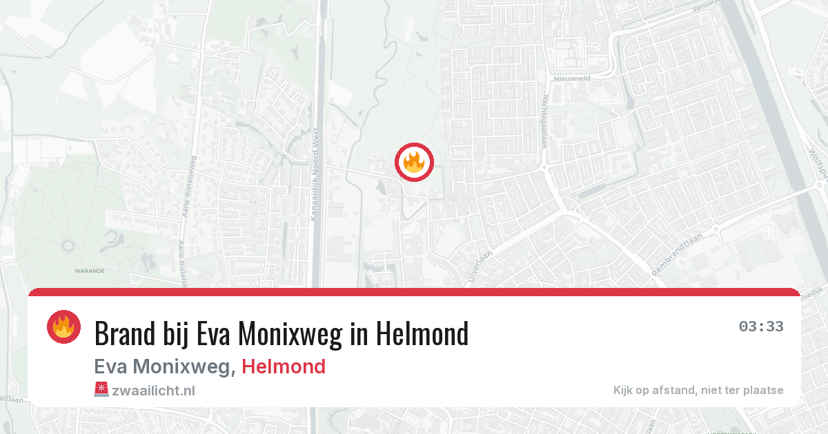 Brand bij Eva Monixweg in Helmond — 24 jan 2026