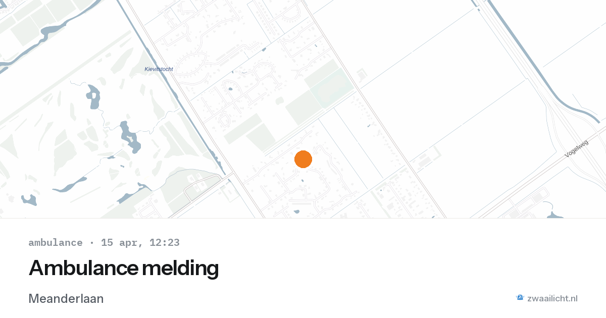 Ambulance melding — 15 apr 2026