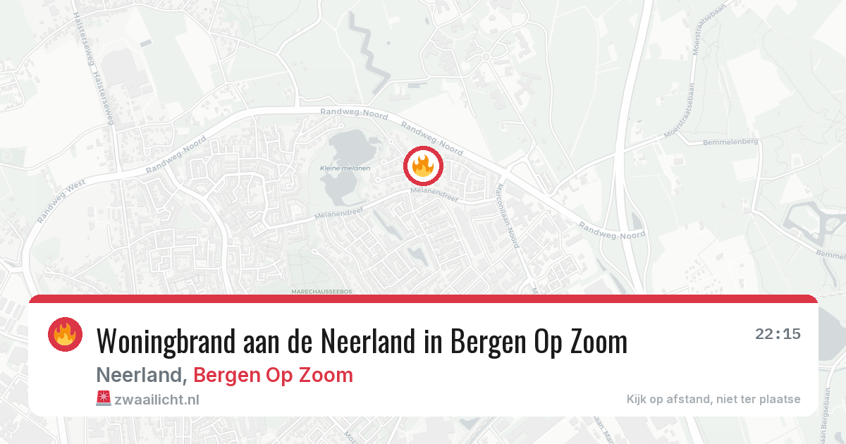 Woningbrand aan de Neerland in Bergen Op Zoom — 5 mei 2026