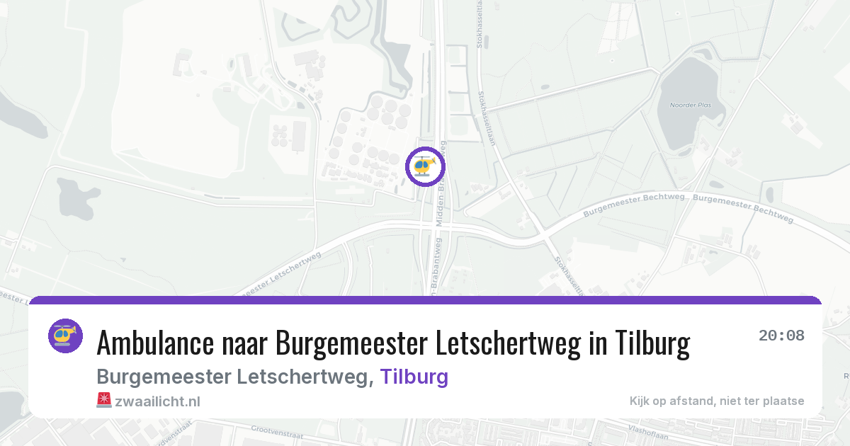 Ambulance naar Burgemeester Letschertweg in Tilburg — 31 jul 2026