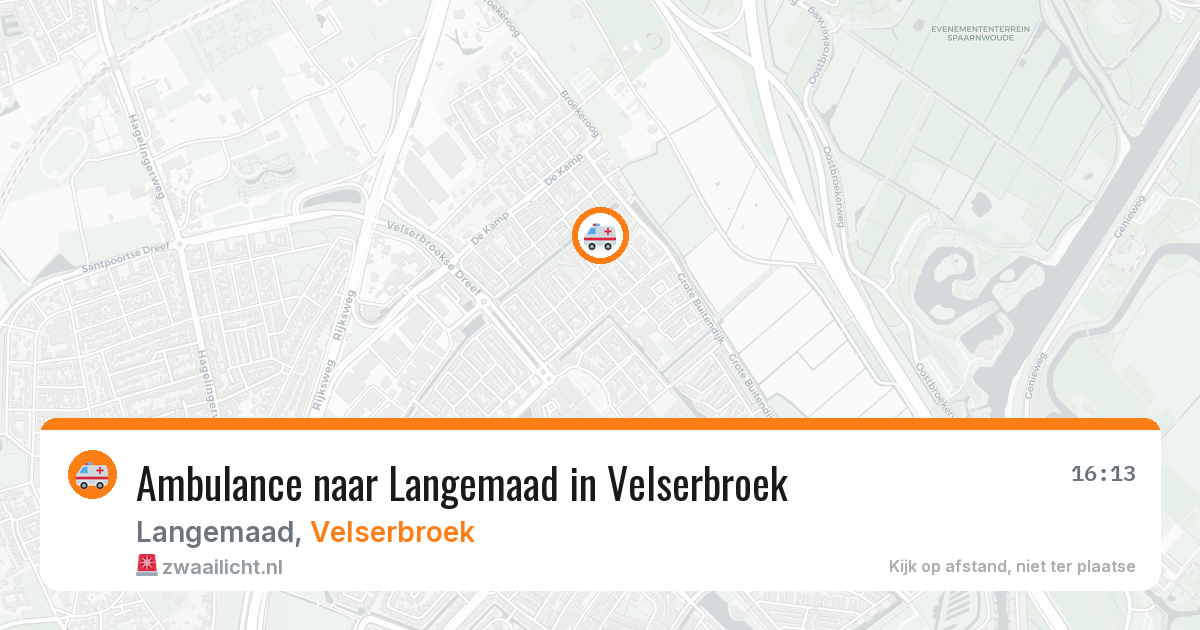 Ambulance naar Langemaad in Velserbroek — 12 aug 2026