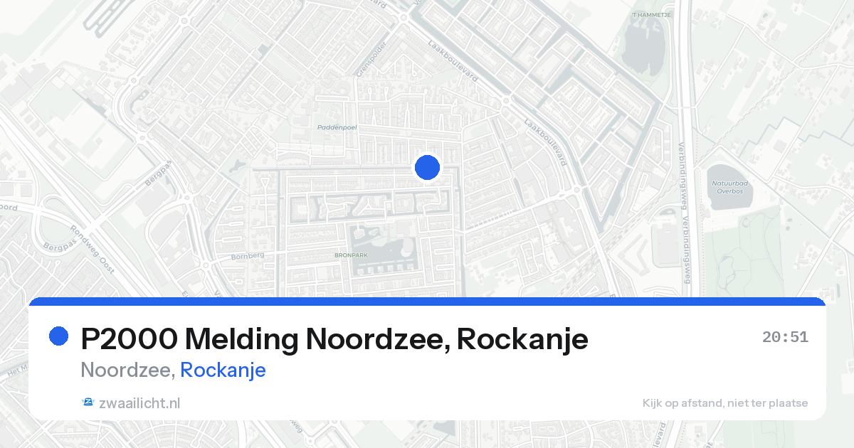 P2000 Melding Noordzee, Rockanje — 21 aug 2026