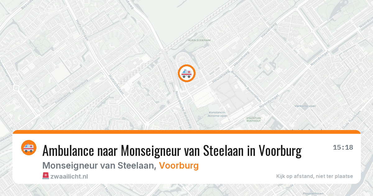 Ambulance naar Monseigneur van Steelaan in Voorburg — 1 apr 2026