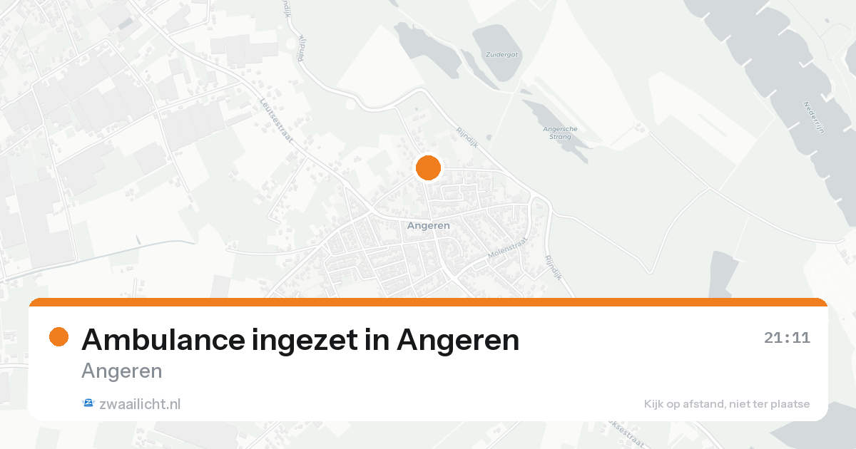 Ambulance ingezet in Angeren — 11 mei 2026
