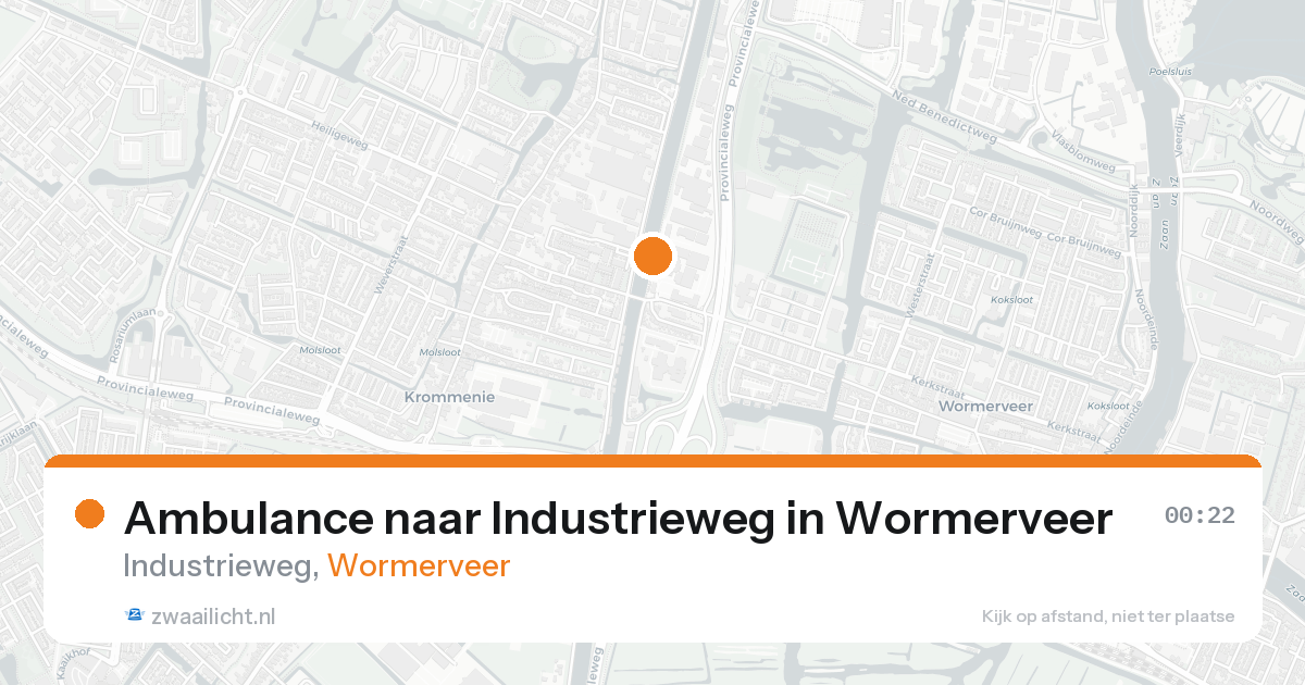 Ambulance naar Industrieweg in Wormerveer — 17 mei 2026