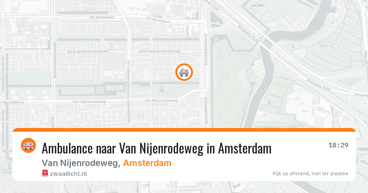 Ambulance naar Van Nijenrodeweg in Amsterdam — 31 mrt 2026