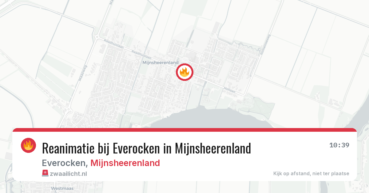 Reanimatie bij Everocken in Mijnsheerenland — 23 feb 2026