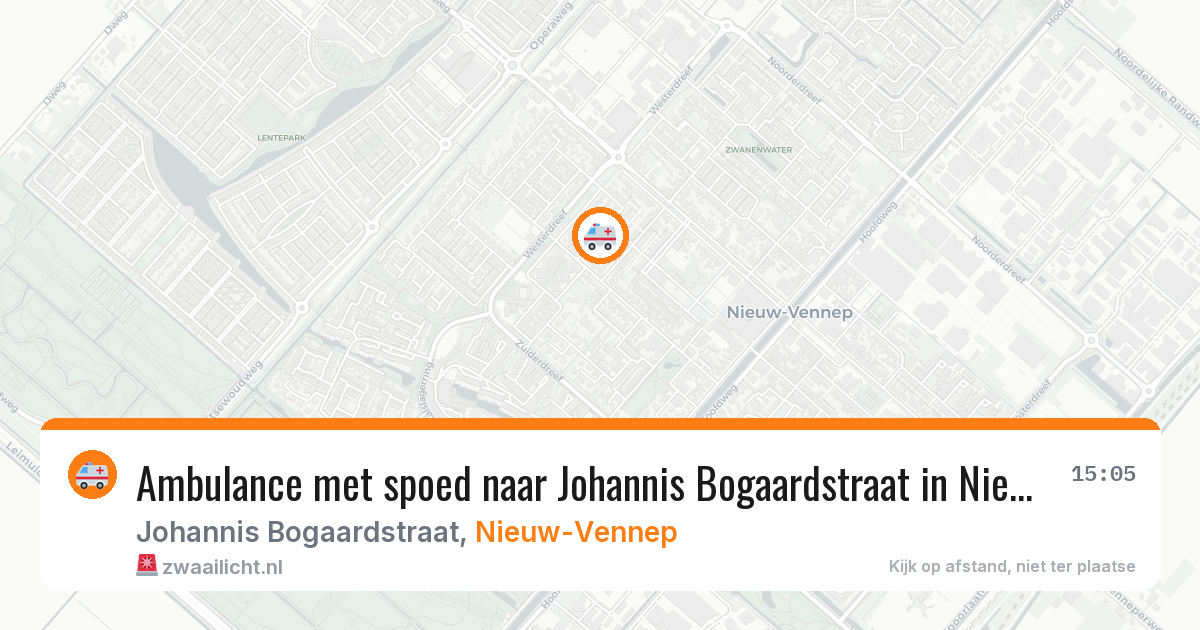 Ambulance met spoed naar Johannis Bogaardstraat in Nieuw-Vennep — 20 feb 2026