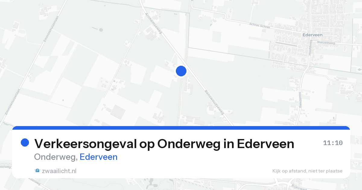 Verkeersongeval op Onderweg in Ederveen — 8 aug 2026