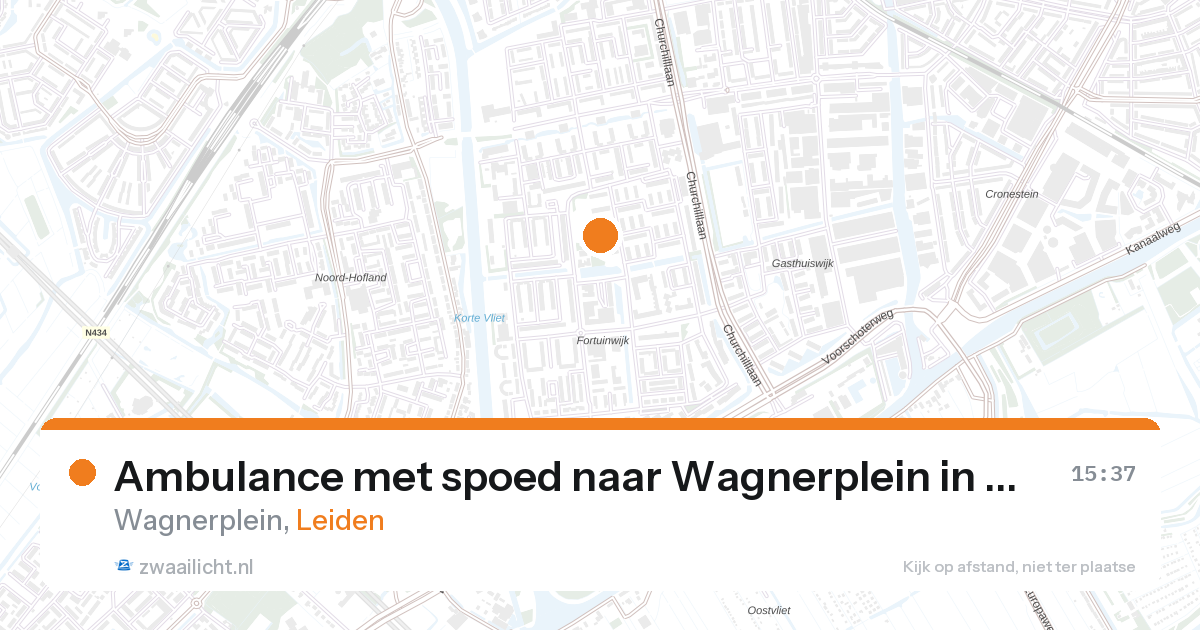 Ambulance met spoed naar Wagnerplein in Leiden — 8 mei 2026
