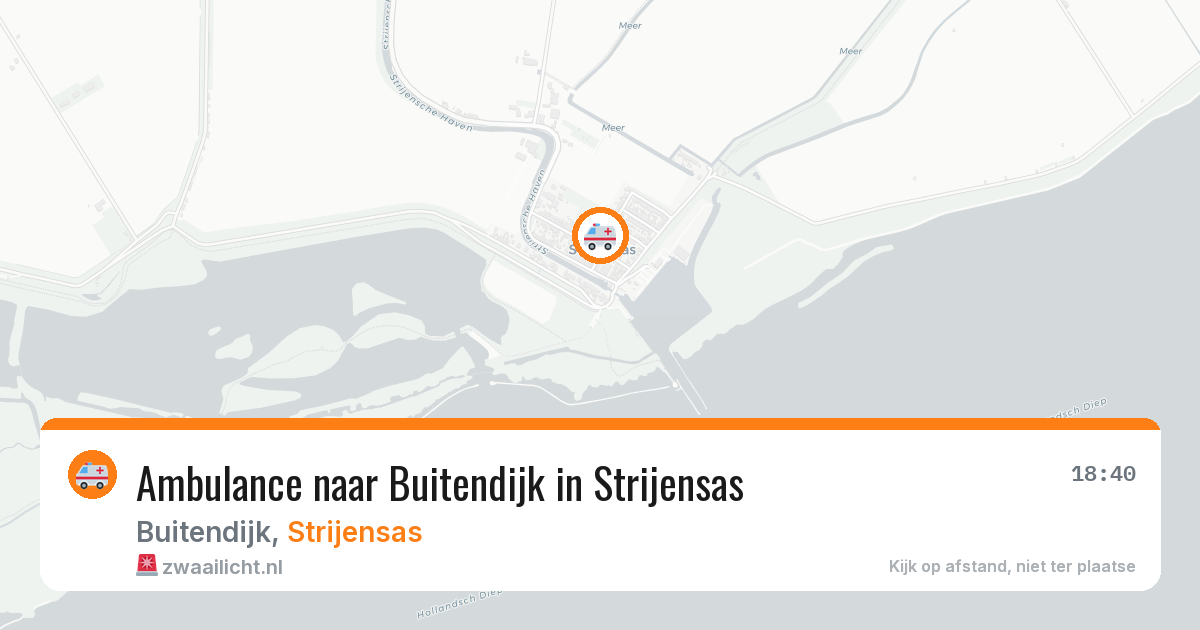 Ambulance naar Buitendijk in Strijensas — 15 mei 2026