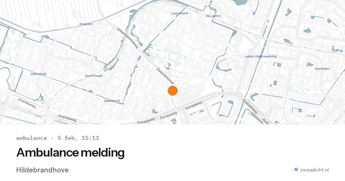 Ambulance melding — 5 feb 2026