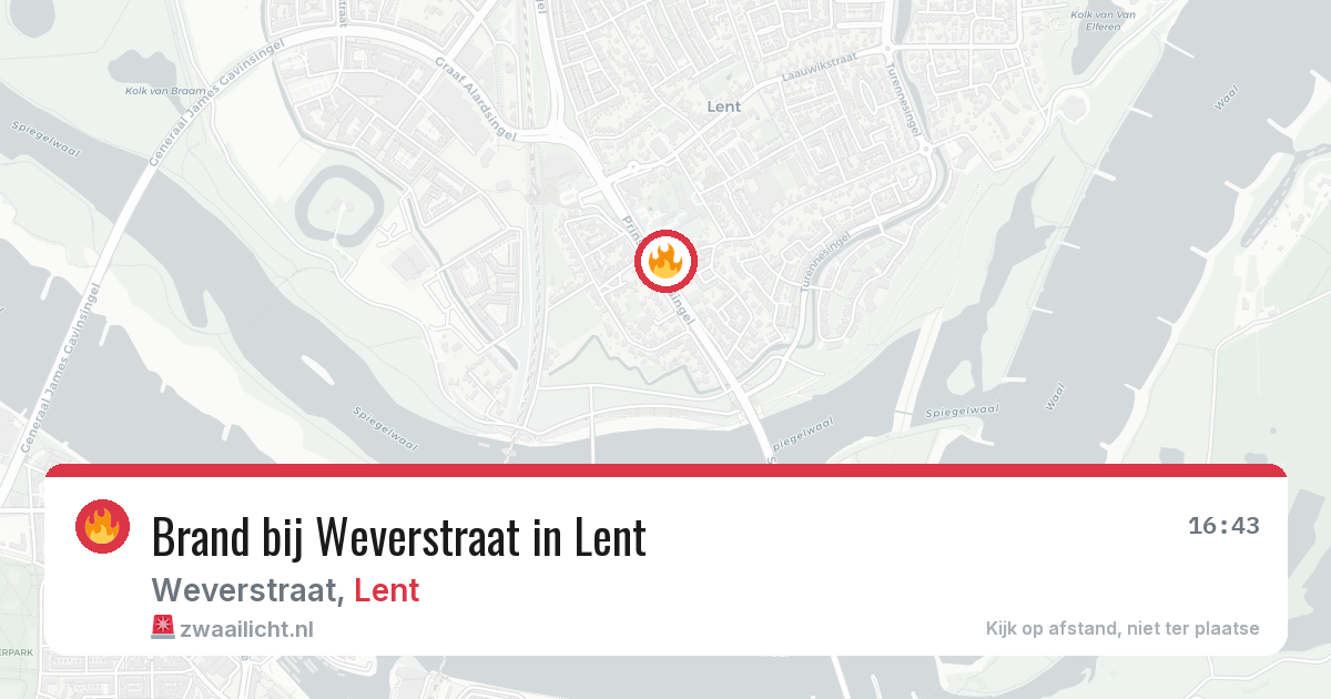 Brand bij Weverstraat in Lent — 28 jul 2026