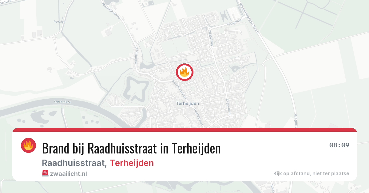 Brand bij Raadhuisstraat in Terheijden — 3 aug 2026