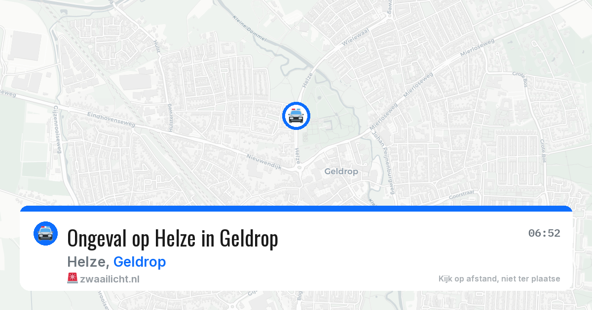 Ongeval op Helze in Geldrop — 12 jun 2026