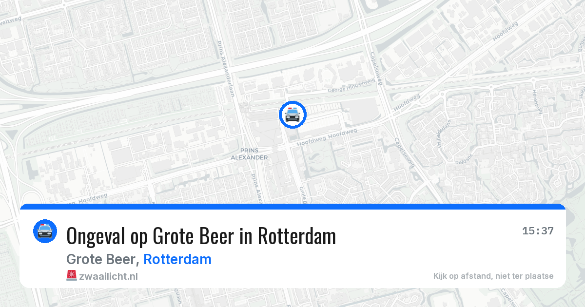 Ongeval op Grote Beer in Rotterdam — 13 jun 2026