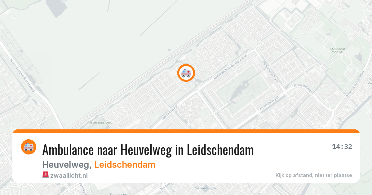 Ambulance naar Heuvelweg in Leidschendam — 26 jun 2026