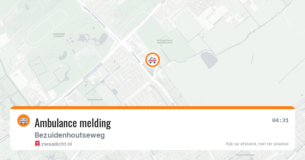 Ambulance melding — 30 apr 2026