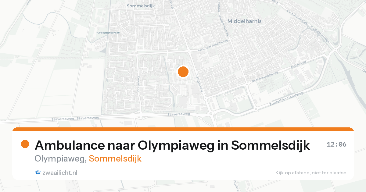 Ambulance naar Olympiaweg in Sommelsdijk — 19 aug 2026