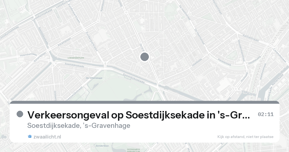 Verkeersongeval op Soestdijksekade in 's-Gravenhage — 8 feb 2026