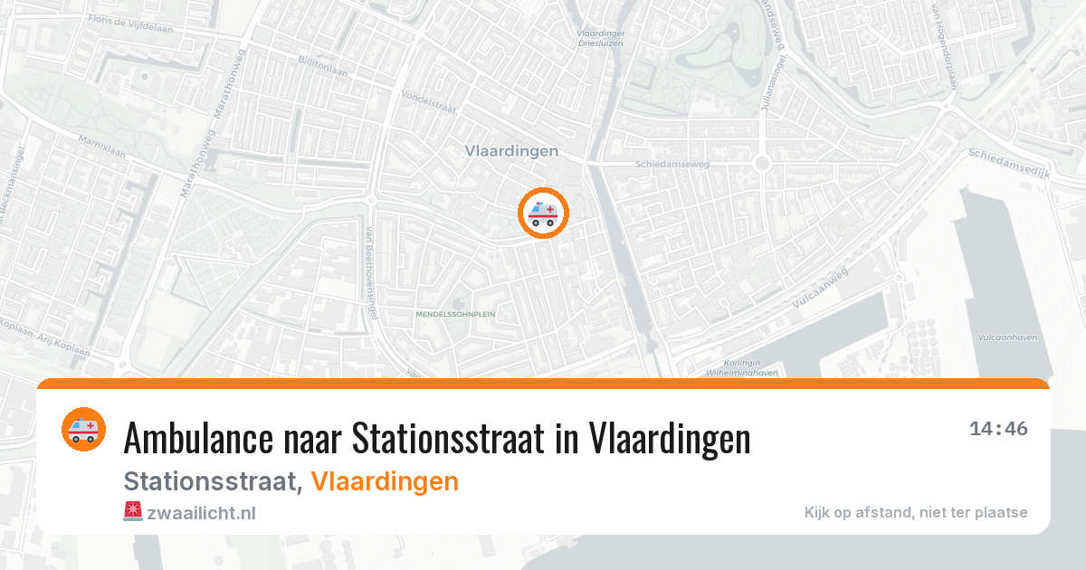 Ambulance naar Stationsstraat in Vlaardingen — 1 jul 2026