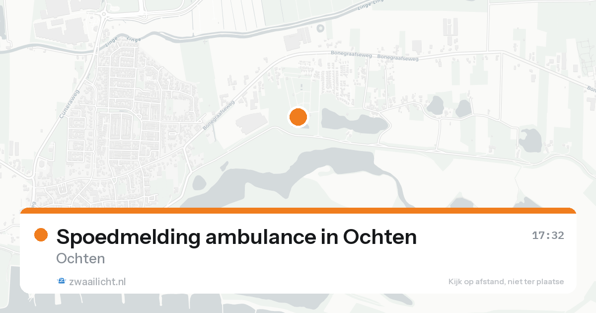 Spoedmelding ambulance in Ochten — 16 aug 2026