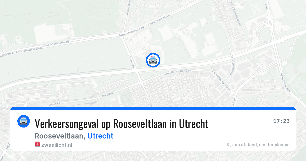 Verkeersongeval op Rooseveltlaan in Utrecht — 8 apr 2026