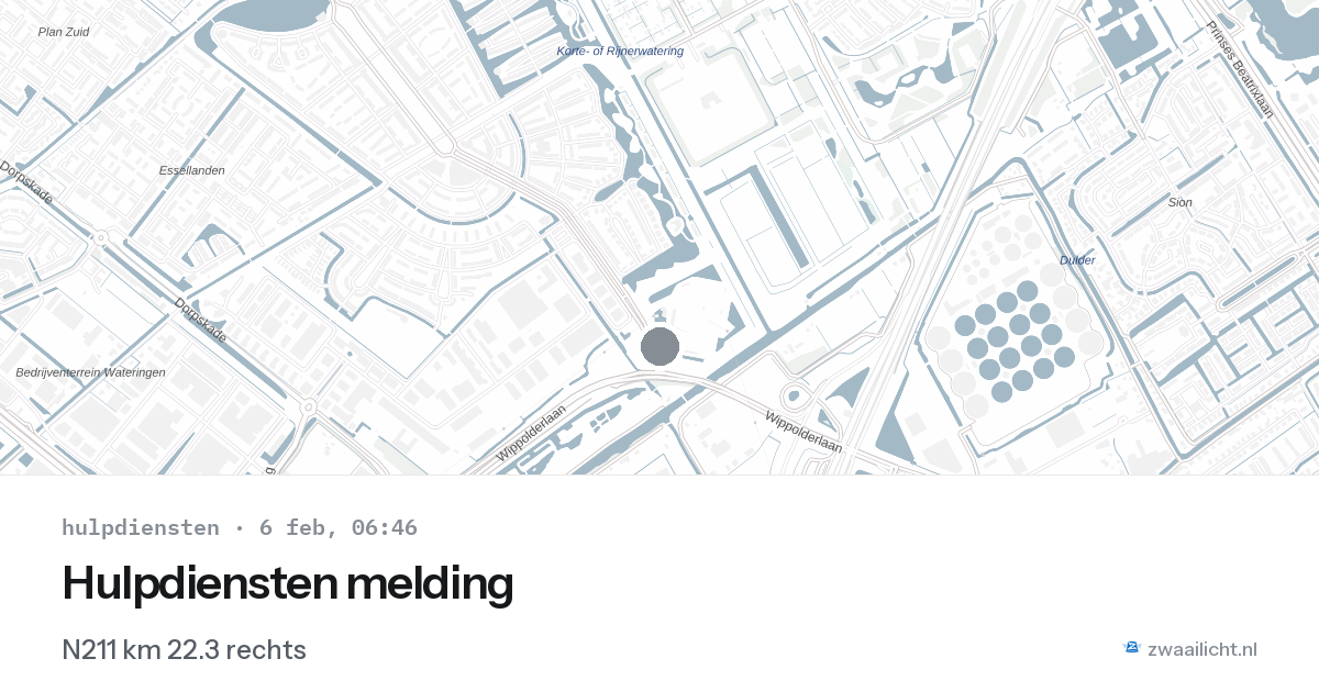 Hulpdiensten melding — 6 feb 2026
