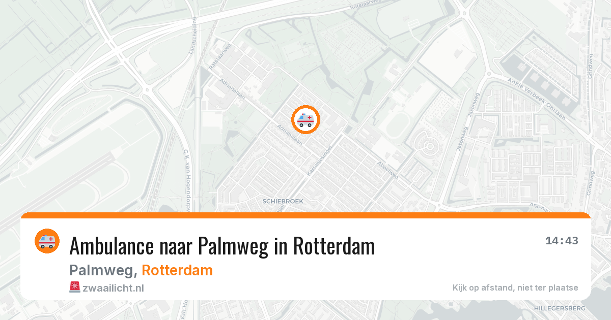 Ambulance naar Palmweg in Rotterdam — 8 apr 2026