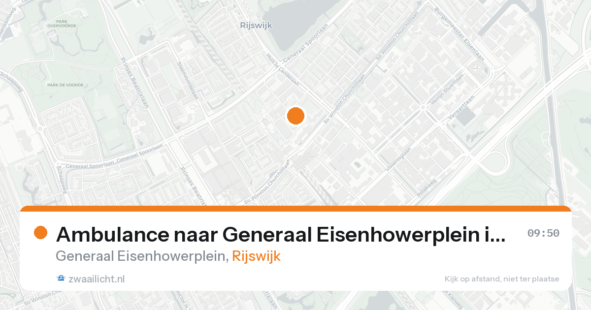 Ambulance naar Generaal Eisenhowerplein in Rijswijk — 17 aug 2026
