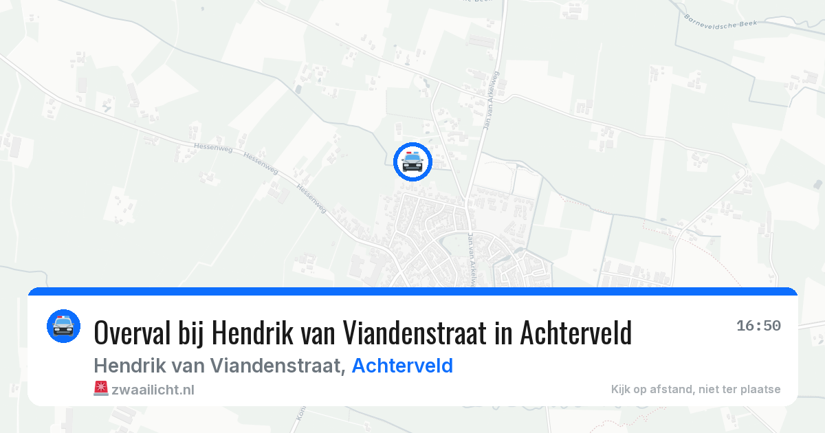 Overval bij Hendrik van Viandenstraat in Achterveld — 18 mrt 2026