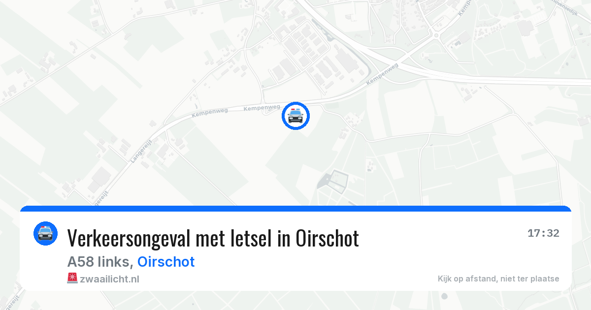 Verkeersongeval met letsel in Oirschot — 1 aug 2026