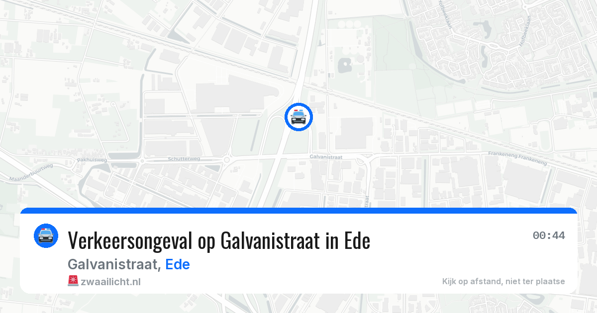 Verkeersongeval op Galvanistraat in Ede — 27 jul 2026