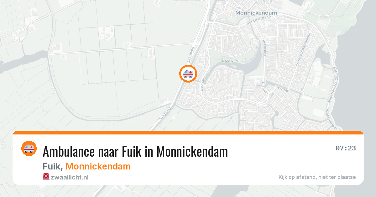 Ambulance naar Fuik in Monnickendam — 28 mrt 2026