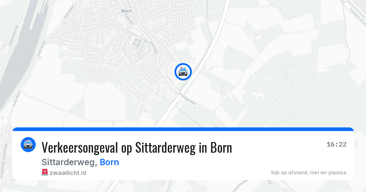 Verkeersongeval op Sittarderweg in Born — 29 jun 2026