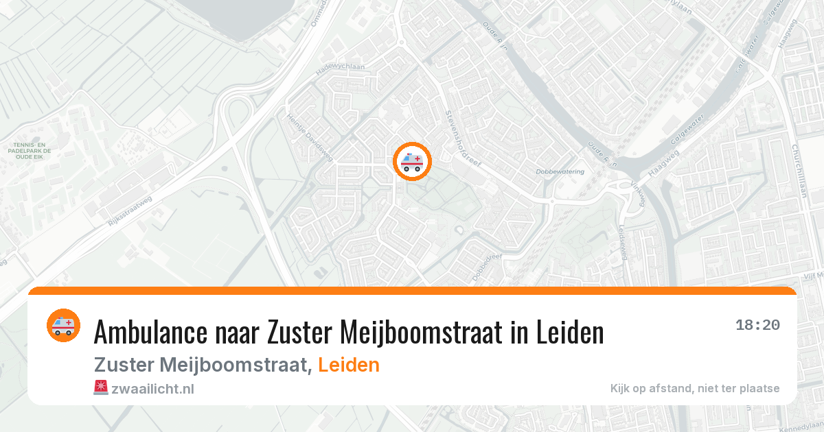 Ambulance naar Zuster Meijboomstraat in Leiden — 4 mei 2026