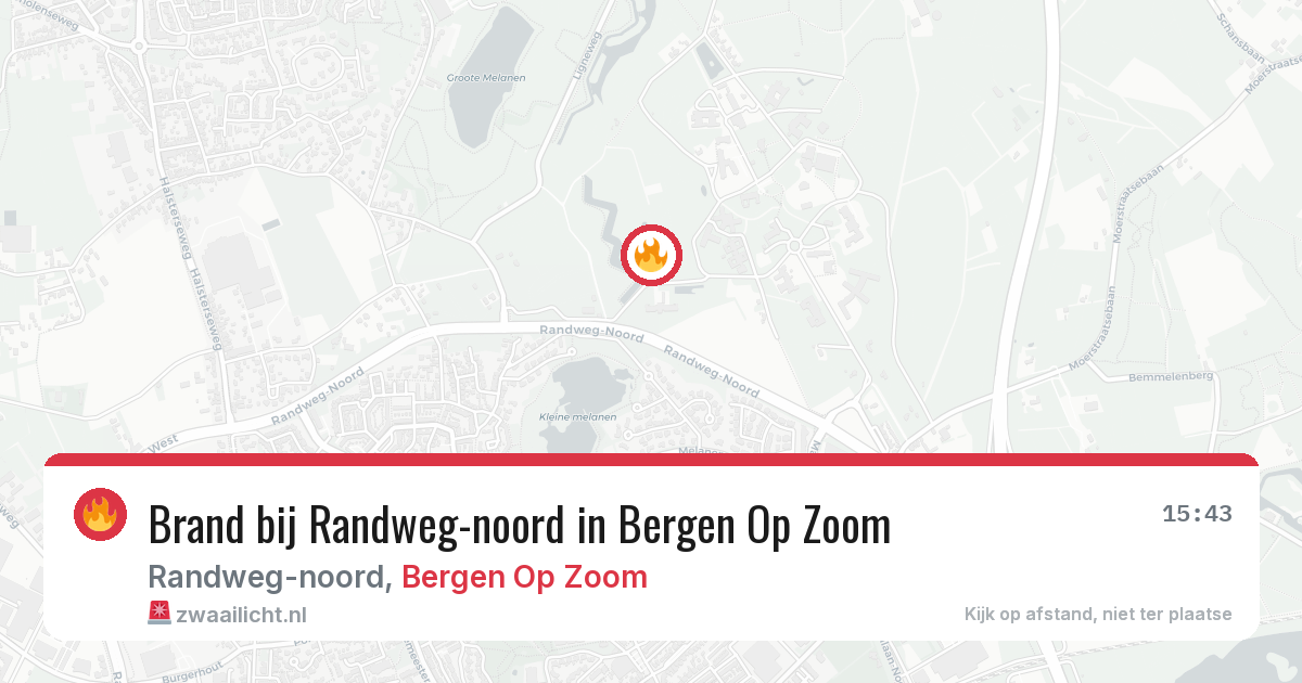 Brand bij Randweg-noord in Bergen Op Zoom — 18 jul 2026