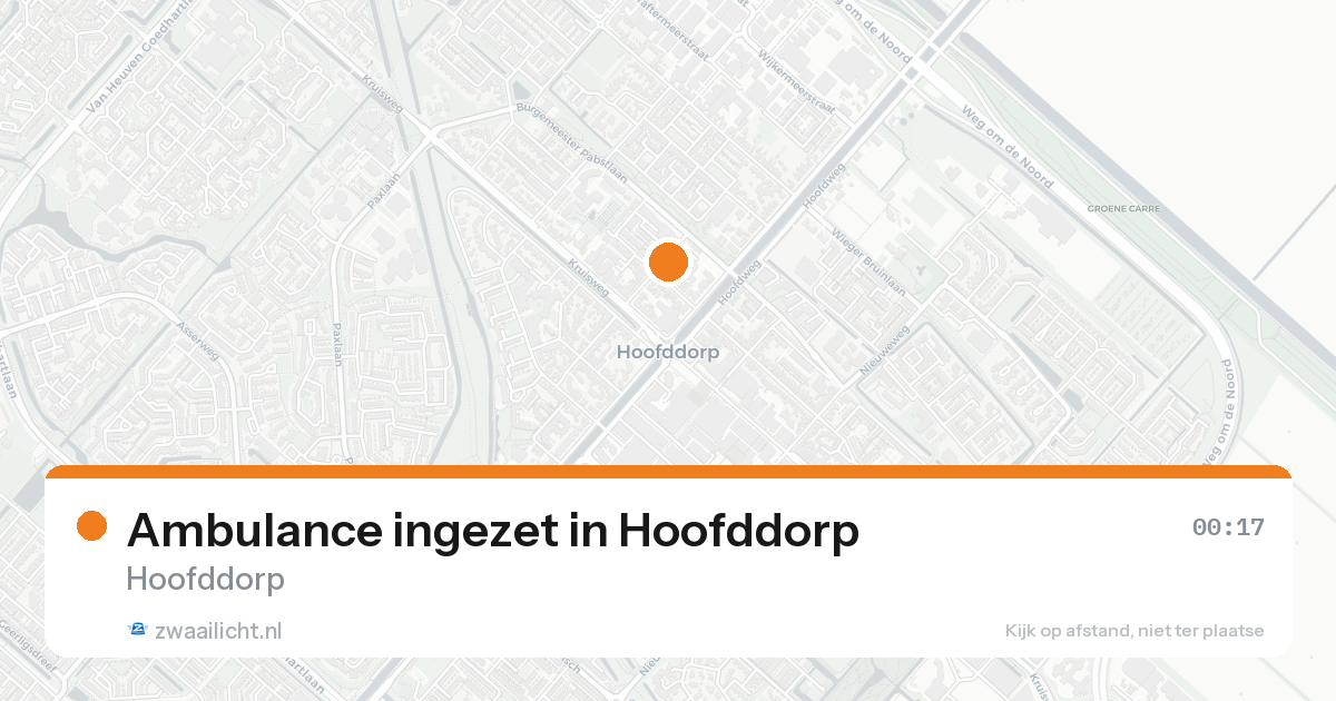 Ambulance ingezet in Hoofddorp — 22 mei 2026