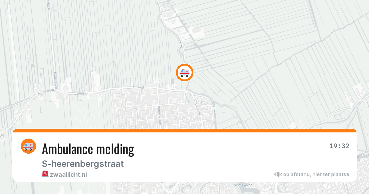 Ambulance melding — 16 mei 2026