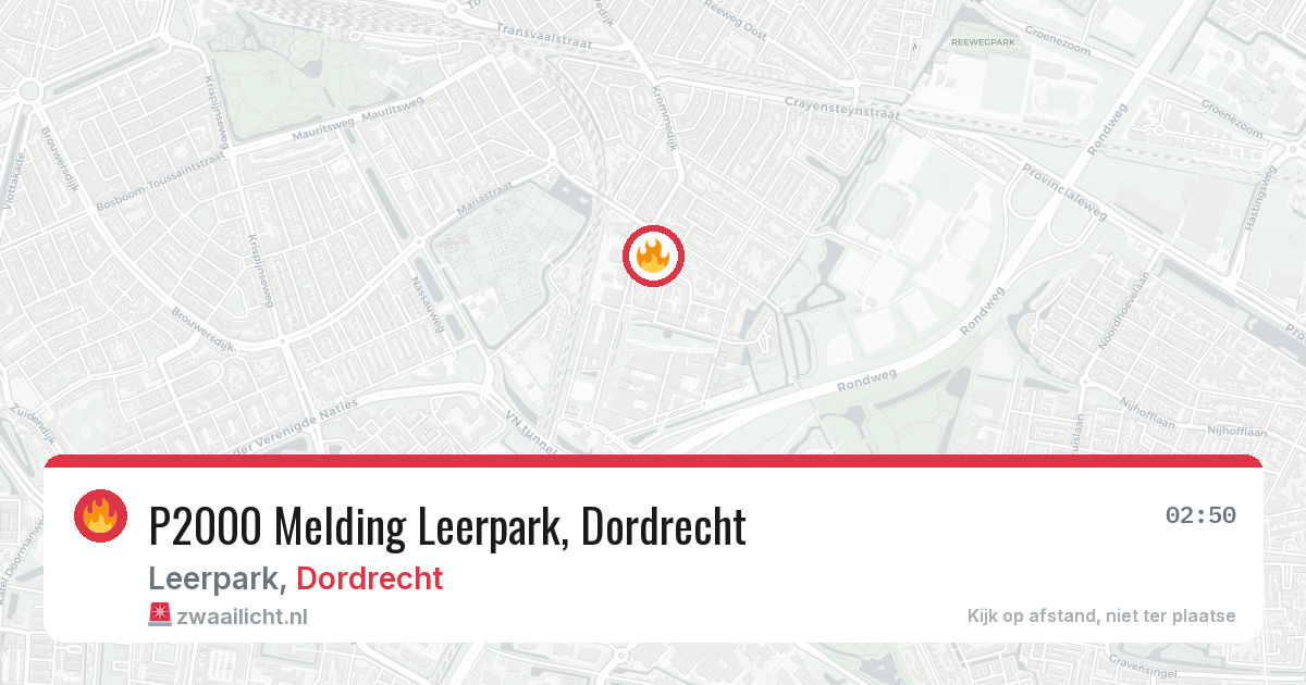 P2000 Melding Leerpark, Dordrecht — 30 jan 2026