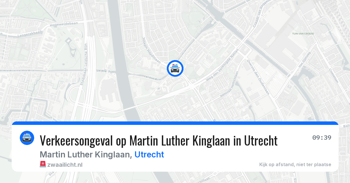 Verkeersongeval op Martin Luther Kinglaan in Utrecht — 23 jun 2026