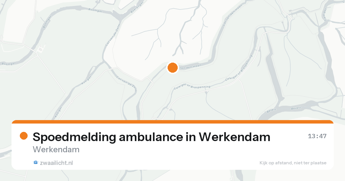 Spoedmelding ambulance in Werkendam — 14 aug 2026