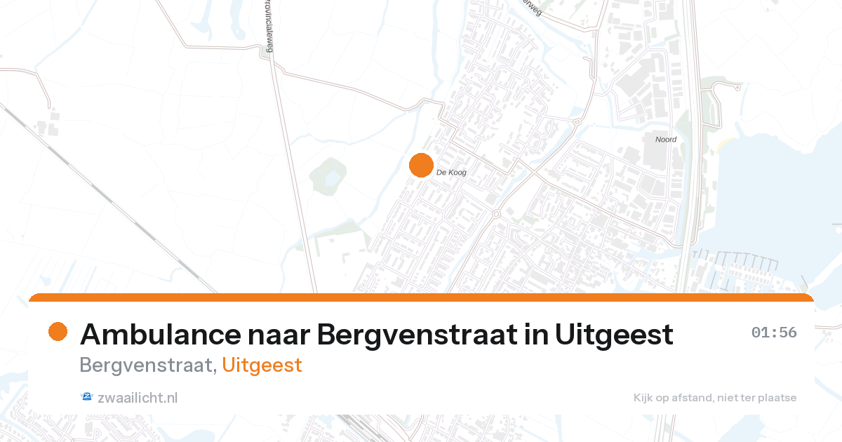 Ambulance naar Bergvenstraat in Uitgeest — 11 jun 2026