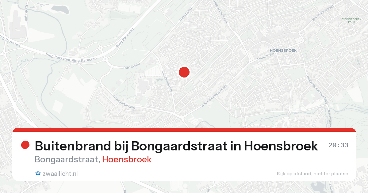 Buitenbrand bij Bongaardstraat in Hoensbroek — 16 aug 2026