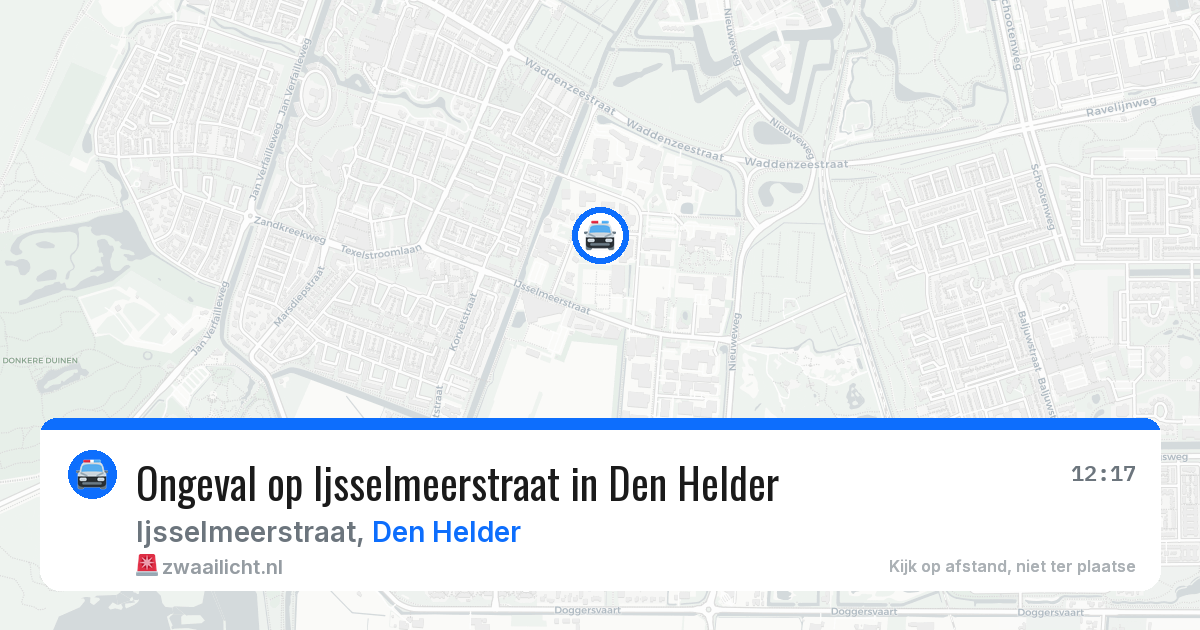 Ongeval op Ijsselmeerstraat in Den Helder — 7 apr 2026
