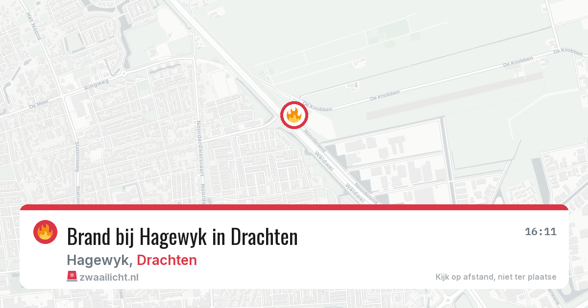 Brand bij Hagewyk in Drachten — 1 aug 2026