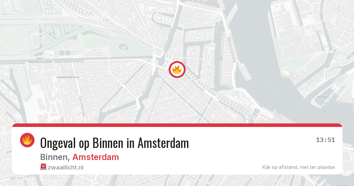 Ongeval op Binnen in Amsterdam — 3 apr 2026