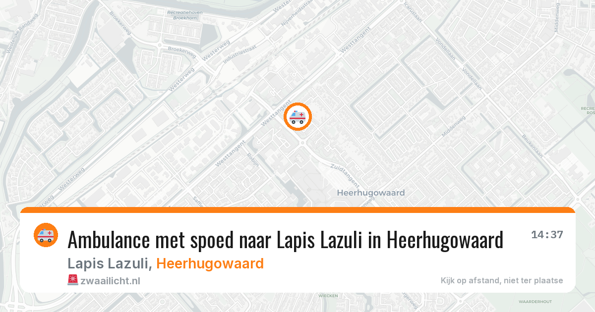 Ambulance met spoed naar Lapis Lazuli in Heerhugowaard — 3 apr 2026
