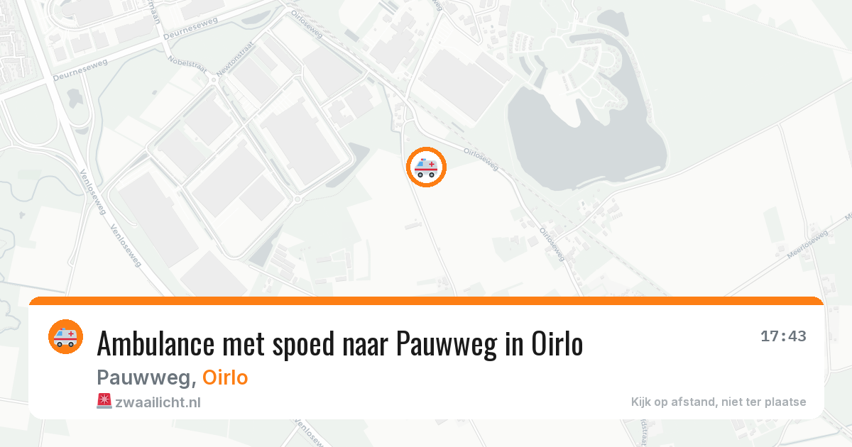 Ambulance met spoed naar Pauwweg in Oirlo — 27 mei 2026