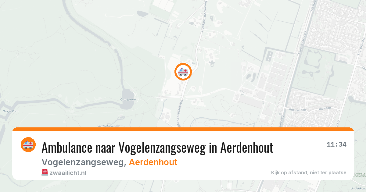 Ambulance naar Vogelenzangseweg in Aerdenhout — 3 jul 2026